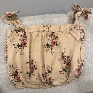 Summer floral crop top
